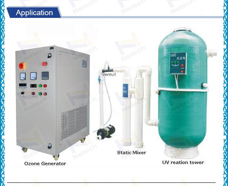 Water Cooled Water Ozone Generator With Enamel Ozone Tube For Bottle Water Plants